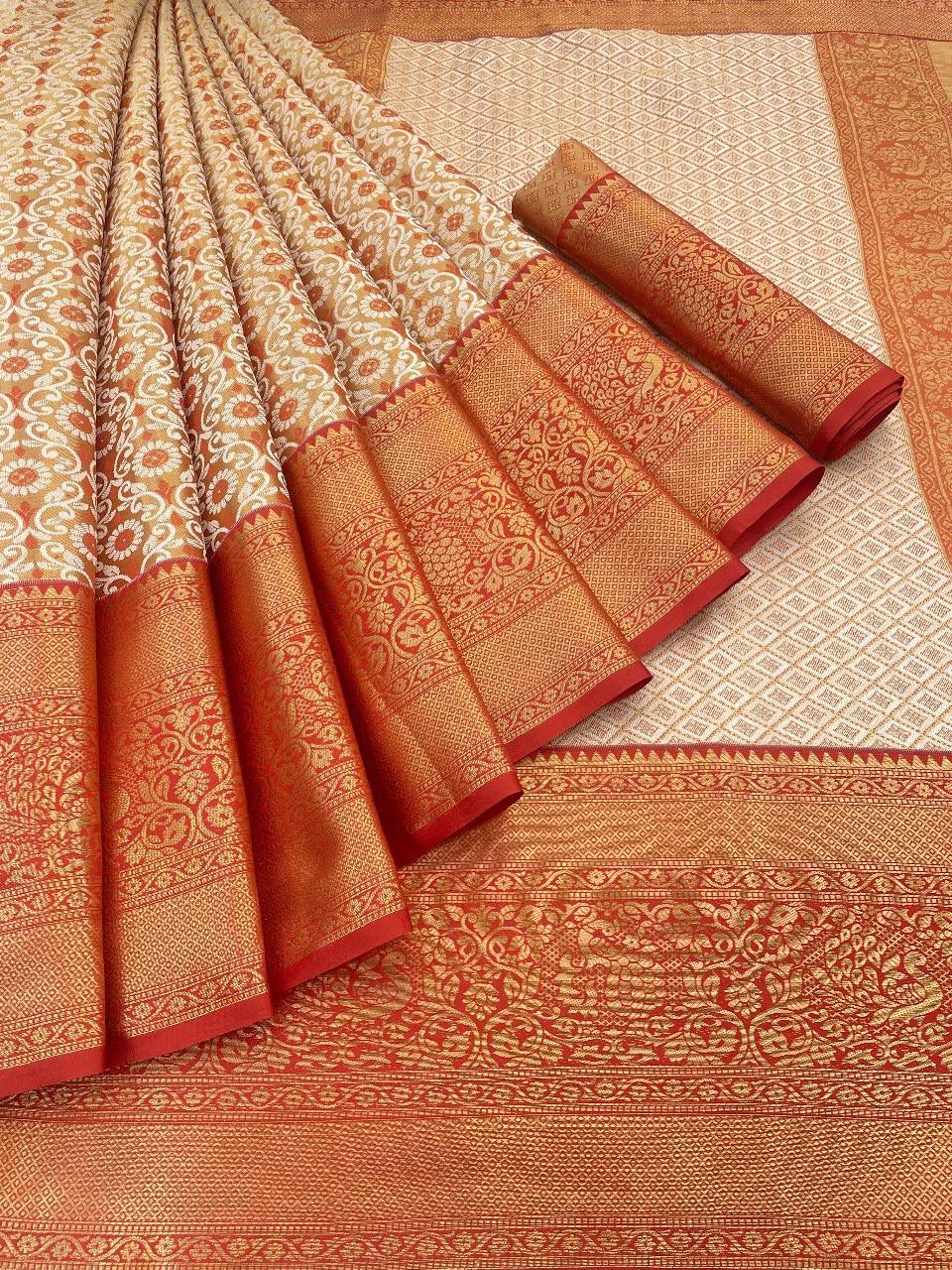  SF 699 Shubh Handloom Weaving Kanjivaram Silk Sarees Wholesale Price In Surat
